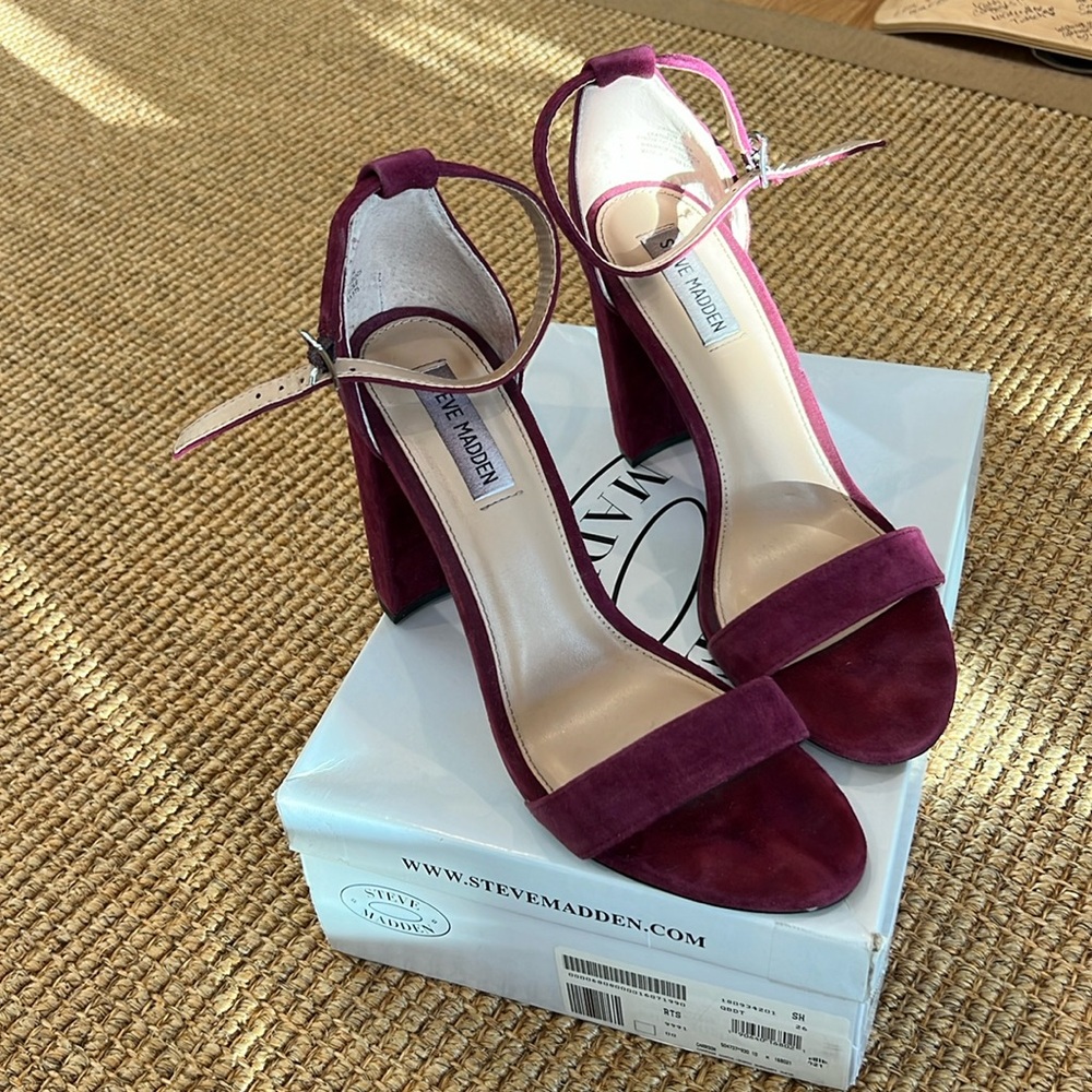 Steve Madden Burgundy Heels